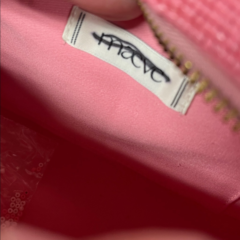 Anthropologie Pink Beaded Stripe Tote Bag - Elegant Women's Handbag - Picture 9 of 9